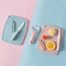 Load image into Gallery viewer, 3PCS China Ceramic Knife Peeler Cutting Board Kitchen Tools