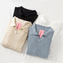Load image into Gallery viewer, Collared Knit Top