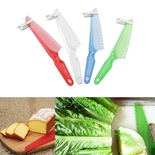 1 Lettuce Knife Plastic Serrated Fresh Cut Bread Salad Cake Blade Chopper 7 New