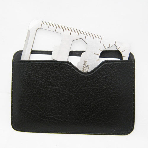 1 Stainless Steel Credit Card Knife 11 in 1 Multi Pocket Survival Camping Tools