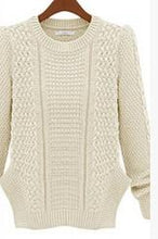 Load image into Gallery viewer, 2016 Sweater Women Winter clothes knitting Big yards Set head Loose Open fork Sweater Latest Cotton blended High quality BN834