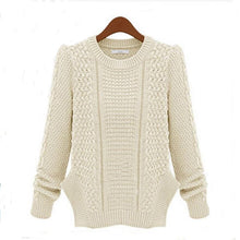 Load image into Gallery viewer, 2016 Sweater Women Winter clothes knitting Big yards Set head Loose Open fork Sweater Latest Cotton blended High quality BN834