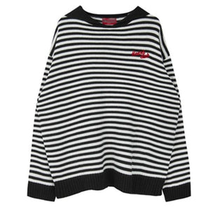 2018 Hot Sales Women s Knitted Cashmere Wool Sweater Stripe Embroidery Woman Winter Clothes Pullover Free Shipping