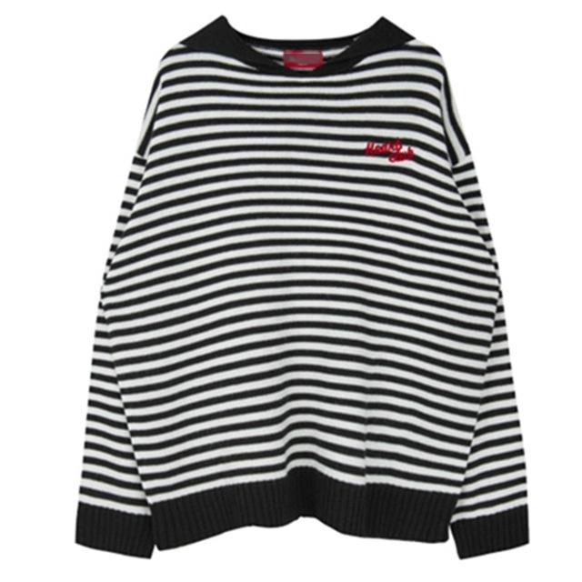 2018 Hot Sales Women s Knitted Cashmere Wool Sweater Stripe Embroidery Woman Winter Clothes Pullover Free Shipping