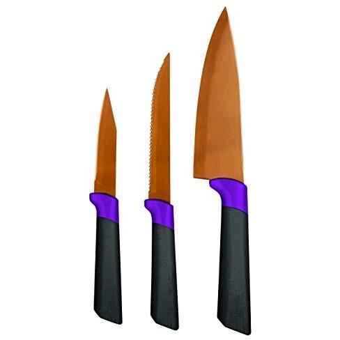 3 Piece Copper Titanium Knife Set