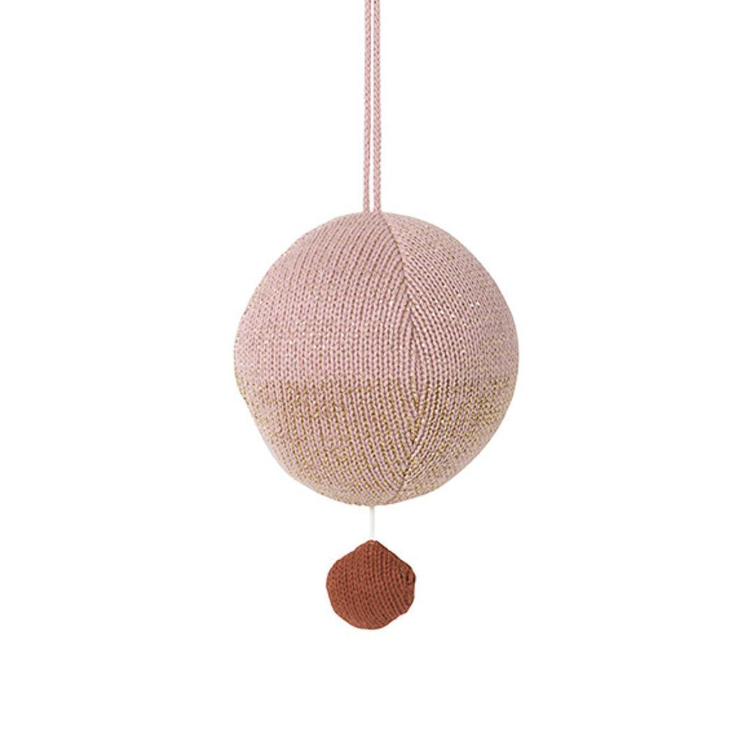 Ball Knitted Music Mobile - Rose
