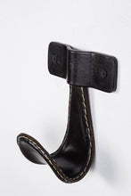 Load image into Gallery viewer, Atelier Leather and Iron Single Hook, Black