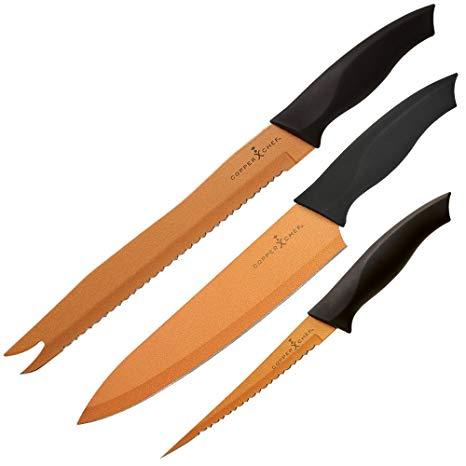 Copper Chef 3 Pcs Knife Set