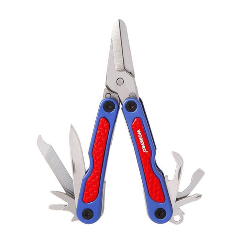10In1 Mini Scissors Multi Tool W Screwdrivers Knife Opener Multifunctional Folding Tools
