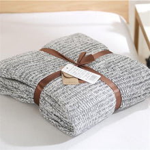 Load image into Gallery viewer, 120 180cm Knitted Blankets Spring Sofa Cover Bed Cover Throw Soft Bed Handmade Crochet AntiPilling Portable Blanket for Autum