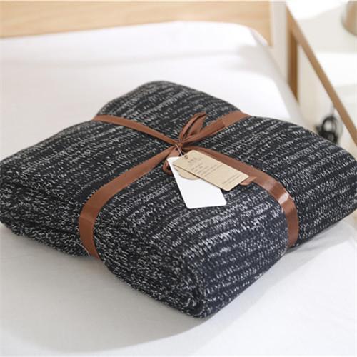 120 180cm Knitted Blankets Spring Sofa Cover Bed Cover Throw Soft Bed Handmade Crochet AntiPilling Portable Blanket for Autum