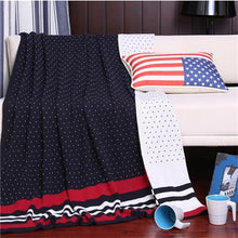 Load image into Gallery viewer, 130X160Cm Jacquard Knitted Blankets British Style Cotton Thread Blanket Office Airplane Home Throw Blanket